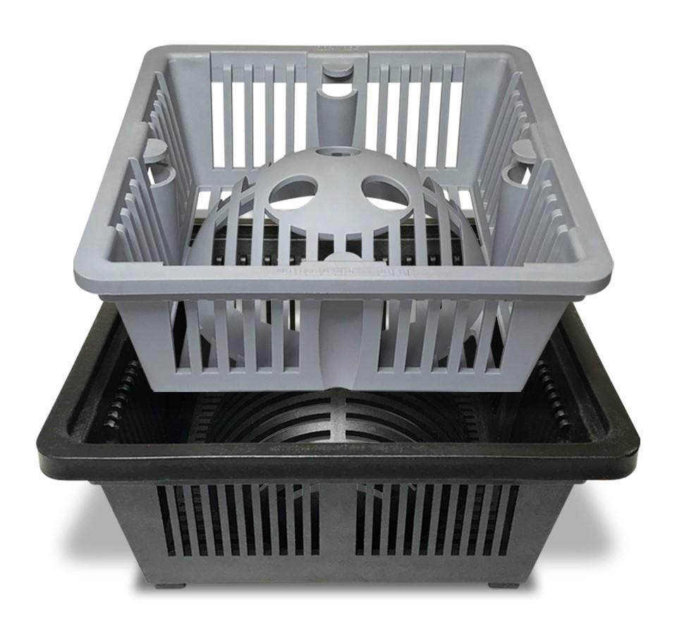 DUO 2-in-1 Floor Sink Basket - 8.5 inch Square