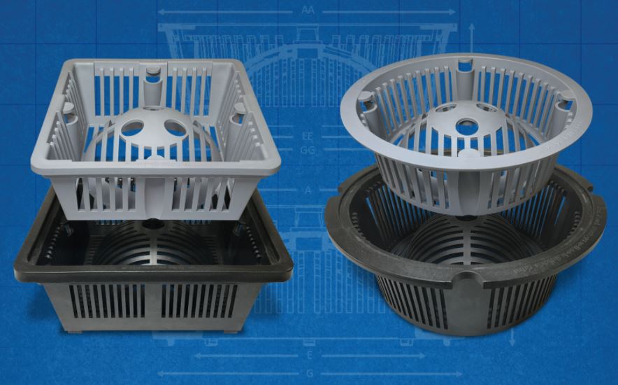 DUO 2-in-1 Floor Sink Basket - 8.5 inch Square