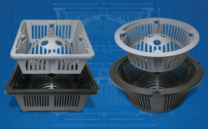 DUO 2-in-1 Floor Sink Basket - 8.5 inch Square