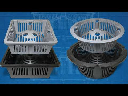 DUO 2-in-1 Floor Sink Basket - 8.5 inch Square