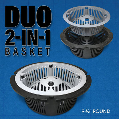 DUO 2-in-1 Floor Sink Basket - 9.5 inch Round