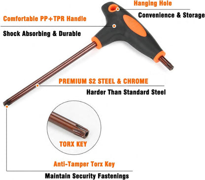 T-Handle Wrench for T40-Security Torx Drain Lock