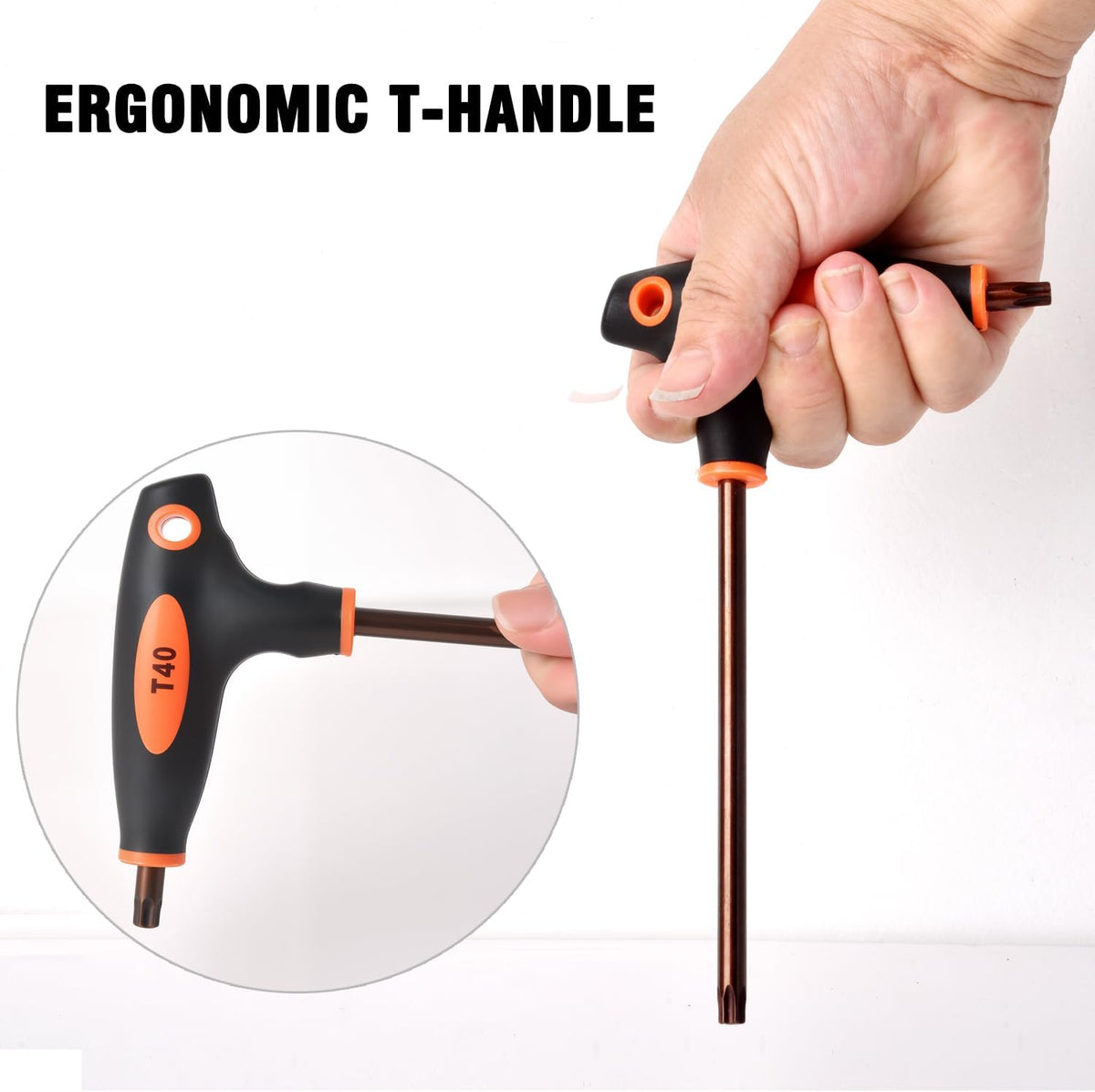 T-Handle Wrench for T40-Security Torx Drain Lock